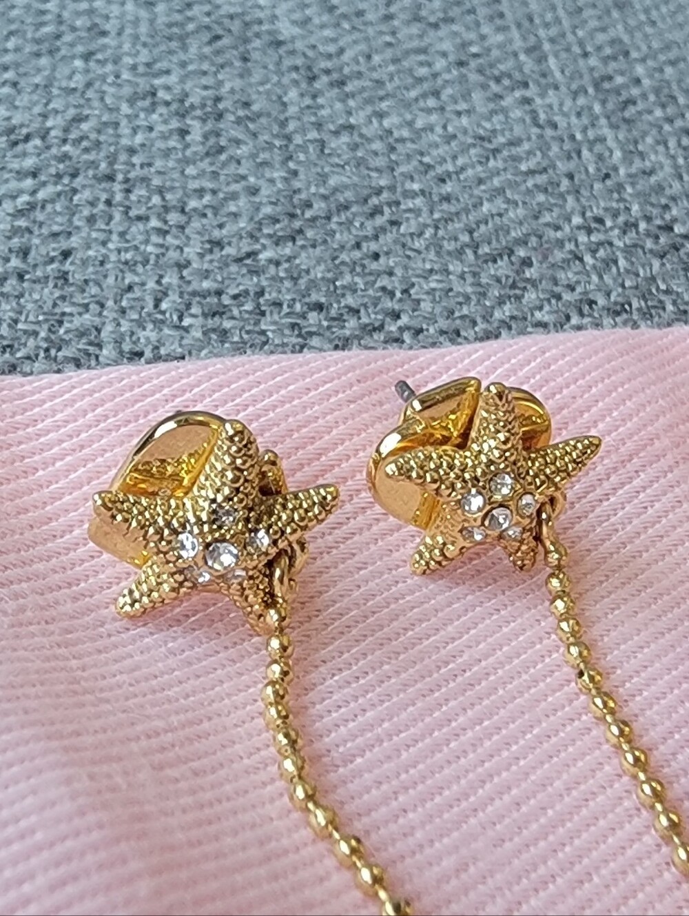 Kate Spade Ocean Jewelry Bundle — Starfish & Crab Set — Gold/Blue/Pearl - Picture 5 of 6